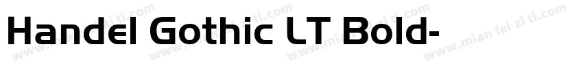 Handel Gothic LT Bold字体转换